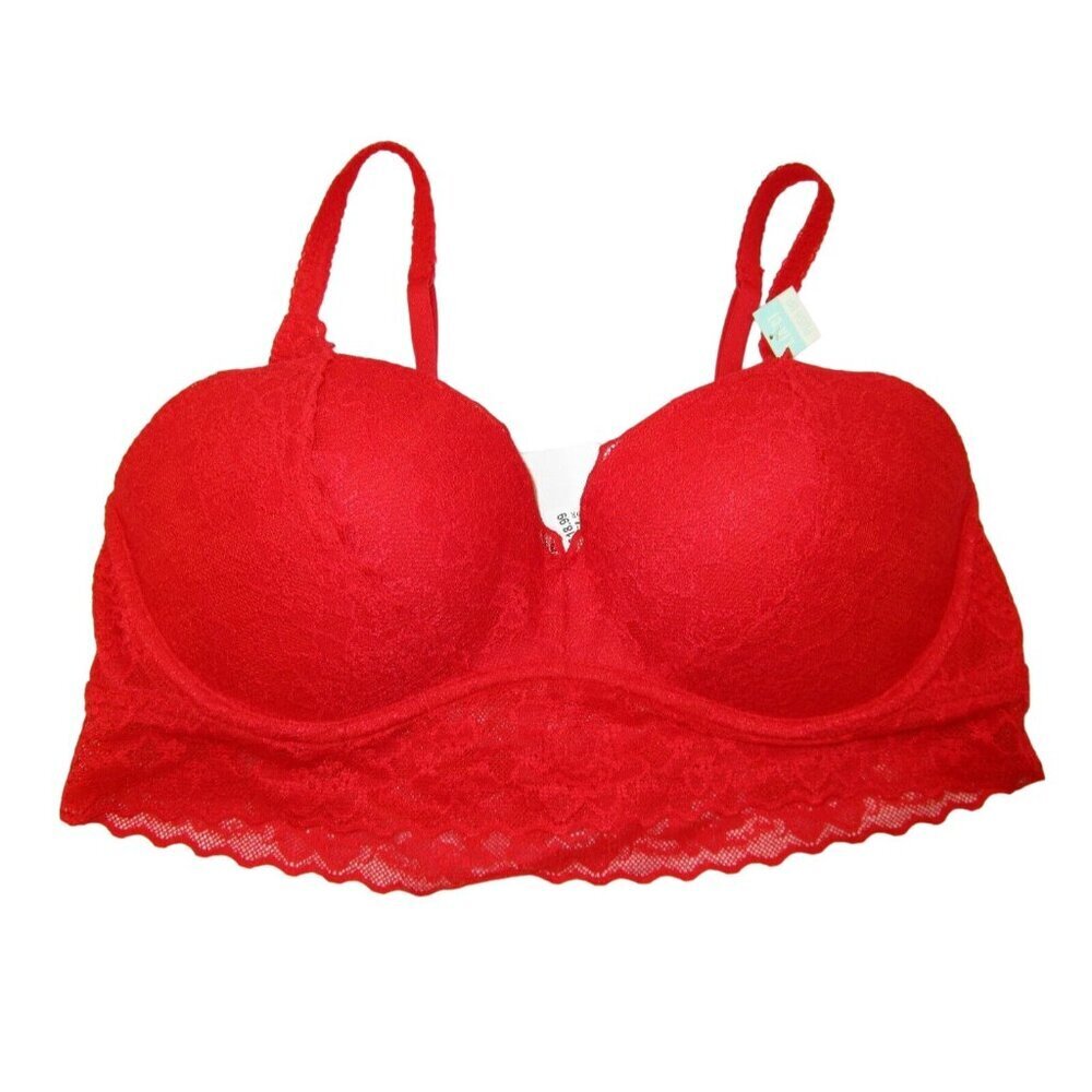 VICTORIA'S SECRET PINK LACE  BRALETTE PUSH UP BRA L NEW WITH‎ TAG